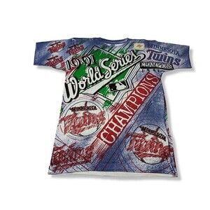 Vintage Minnesota Twins Graffiti All Over Print MLB Baseball Shirt‎ AOP